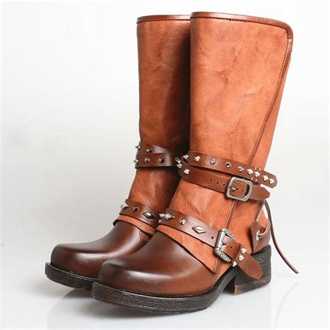 PROVA PERFETTO KEJHA WESTERN RETRO STYLE LEATHER ANKLE BOOTS On Storenvy