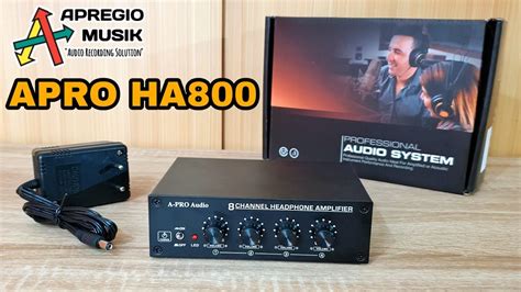 APRO AUDIO HA800 8 Channel Output Headphone Amplifier YouTube