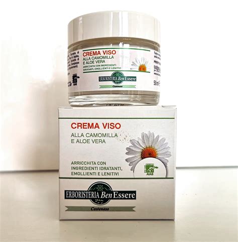 CREMA VISO ALLA CAMOMILLA E ALOE VERA ERBORISTERIA BENESSERE