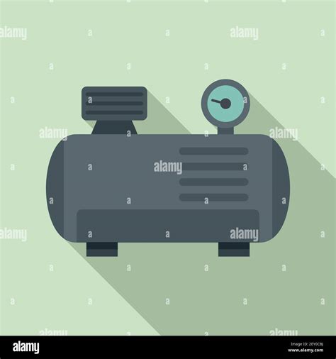 Tank Air Compressor Icon Flat Style Stock Vector Image Art Alamy