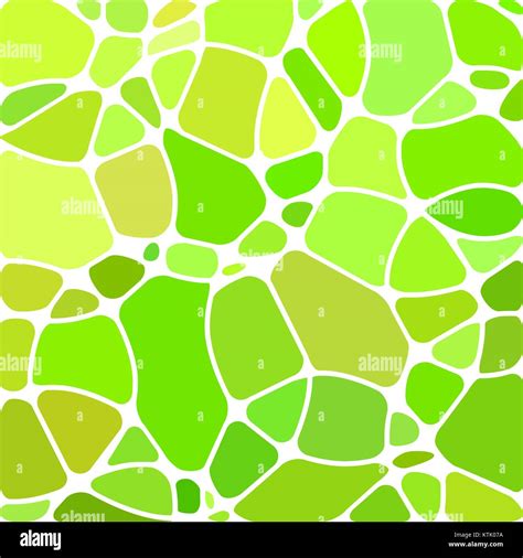 Abstract Vector Stained Glass Mosaic Background Green Circles Stock