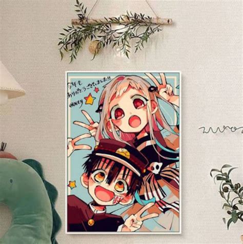 Anime Toillet Bound Hanako Kun Poster Retro Vintage Kraft Paper Home