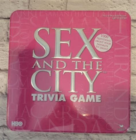 New Sex And The City Hbo Trivia Board Game Metal Collectors Tin Box Tv New York Ebay