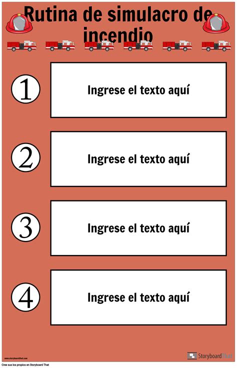 Cartel De Simulacro De Incendio Storyboard Por Es Examples