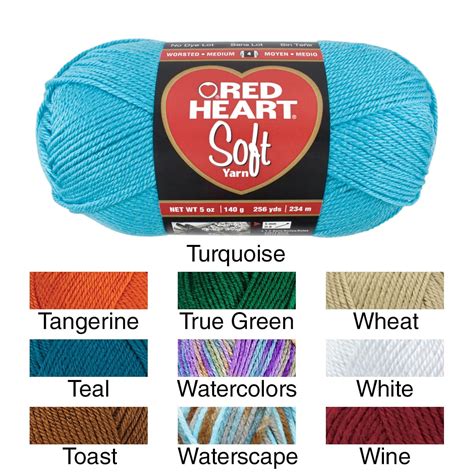 Red Heart Yarn Color Chart