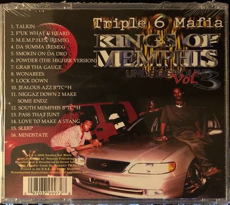 Three 6 Mafia Triple 6 Mafia Kings Of Memphis Vol 3 Factory Sealed