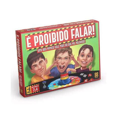 Brinquedo Jogo De Tabuleiro Proibido Falar Grow Jogos De