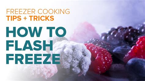 How To Flash Freeze Once A Month Meals Youtube