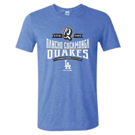 Rancho Cucamonga Quakes Heathered Royal Affiliate Tee – Rancho ...