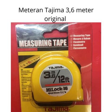 Jual Meteran Tajima 36m Original Hilock 3m Alat Ukur 3 Meter Tape