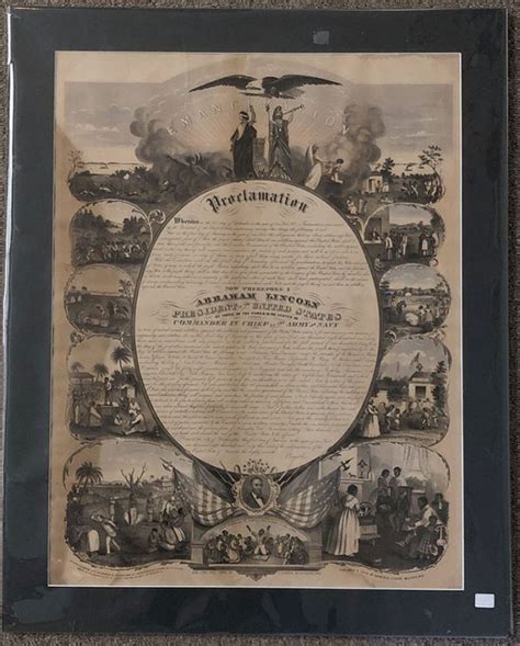 Emancipation Proclamation Self Titled Print Abraham Lincoln Book Shop Inc