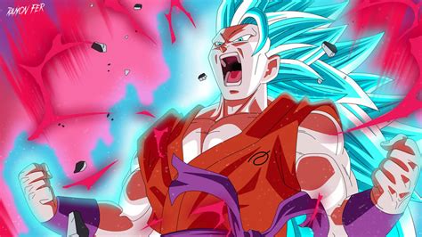 Goku Super Saiyan Blue 3 Super Kaioken 10x By Ramonfer On Deviantart