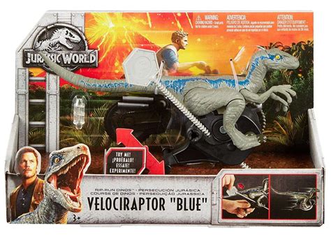 Jurassic World Fallen Kingdom Attack Pack Velociraptor Blue Action ...