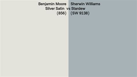 Benjamin Moore Silver Satin Vs Sherwin Williams Stardew Sw