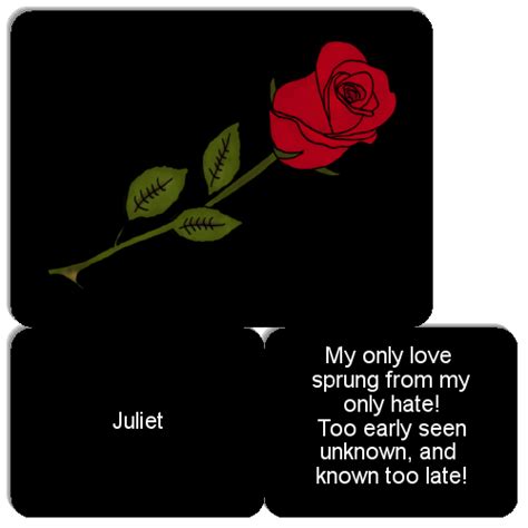 Romeo And Juliet Quotations Game Match The Memory