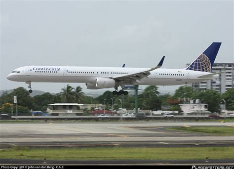 N56859 Continental Airlines Boeing 757 324 WL Photo By John Van Den