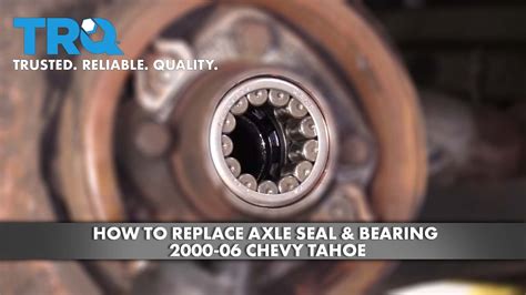 How To Replace Rear Axle Seal Bearing 2000 06 Chevy Tahoe 1a Auto