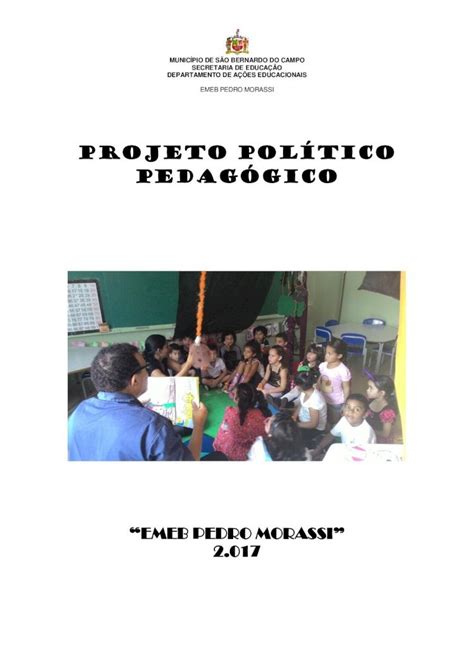 Pdf Projeto Pol Tico Pedag Gico O Projeto Pol Tico Pedag Gico