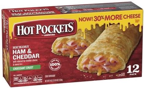 Hot Pockets Hickory Ham Cheddar Croissant Crust Ea Nutrition Information Innit
