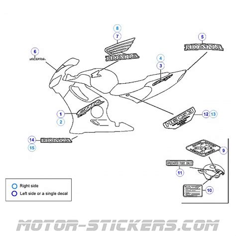 Honda Cbr 600f 2003 2005 Decals