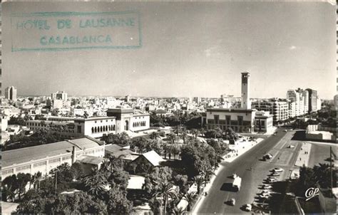 Postkarte Carte Postale Casablanca Panorama Services Municipaux Palais