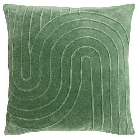 Mangata Pleated Velvet Filled Cushion X Cm Velvet Cushions