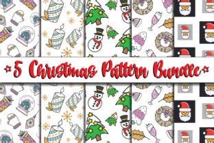 Merry Christmas Digital Patterns Bundle Graphic By Asiaartgallery