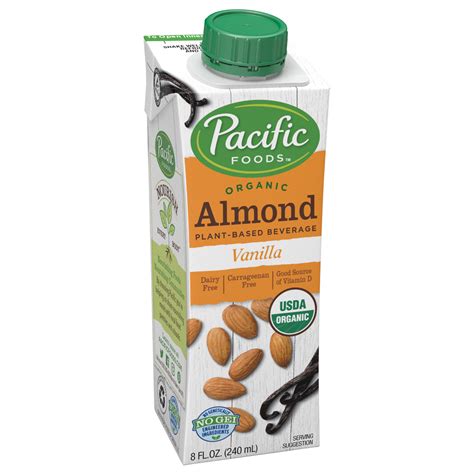 Pacific Unsweetened Vanilla Almond Milk Nutrition Blog Dandk