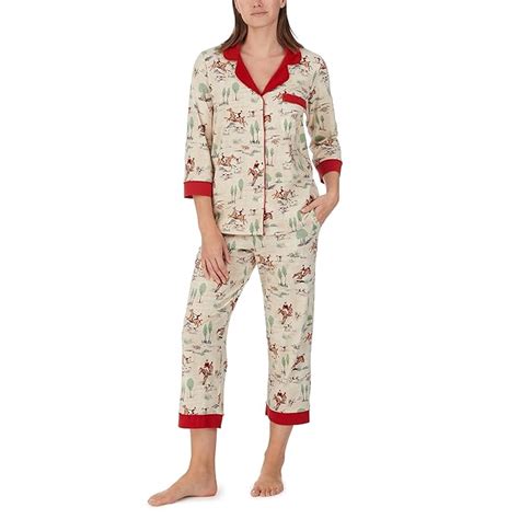 Women S Bedhead Pjs Organic Cotton Sleeve Cropped Pj Set Pm