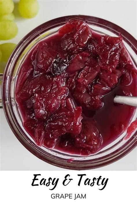 Sugar Free Grape Jam No Pectin Required Hint Of Healthy Grape