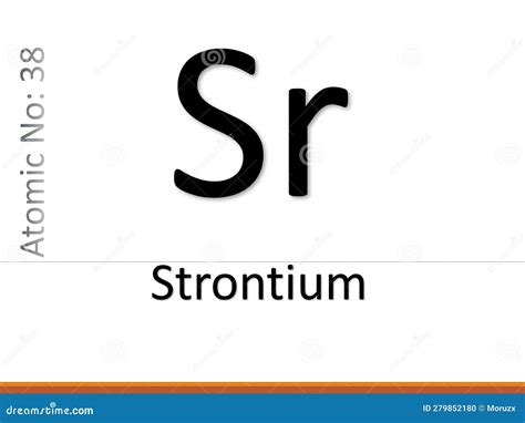 Strontium Chemical Element Symbol Illustration Stock Illustration Illustration Of Table