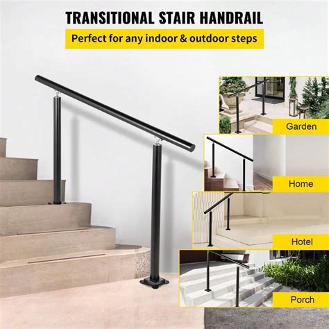 Vevor Vevor Outdoor Stair Railing Kit Ft Handrails Steps