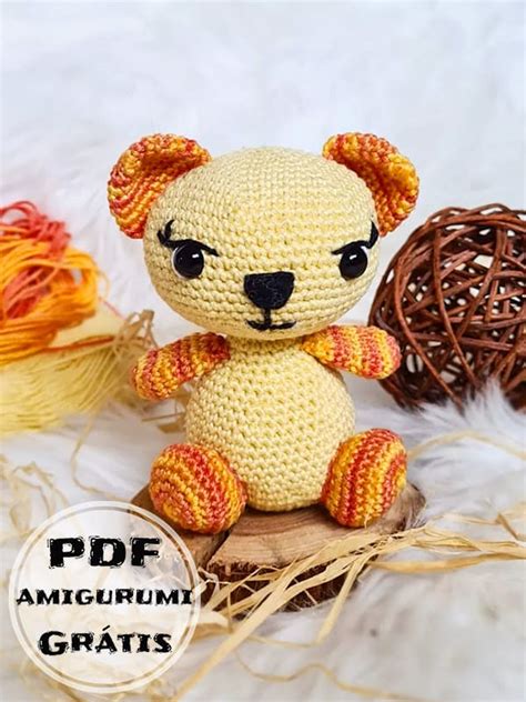 Colorido Urso Amigurumi Receita de PDF Grátis