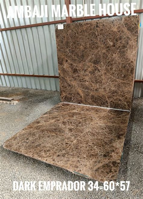 Brown Imported Dark Emperador Marble Slab Thickness Mm At Rs