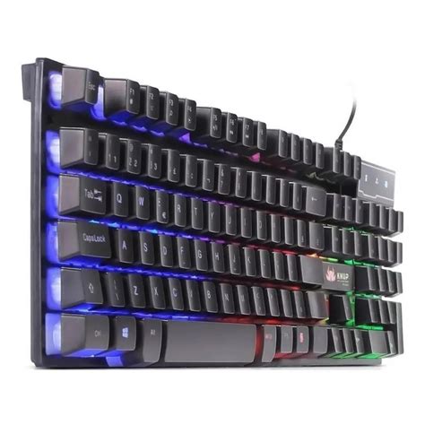 Teclado Gamer Knup Kp A Qwerty Portugu S Brasil Rgb Shopee Brasil