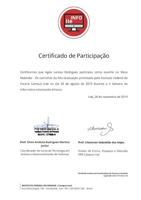 Pdf Certificado De Participa Ocertificado De Participa O