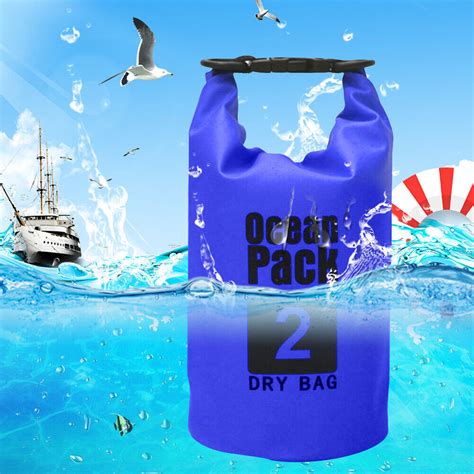 Waterproof Dry Bag Pack Sack Swimming Kayaking Boat Trekking 2L Dark