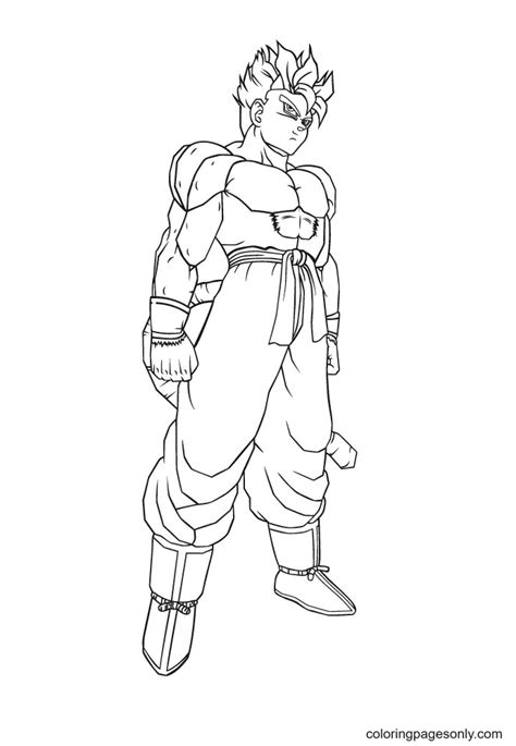 Coloriage Super Saiyan Goku Coloriages gratuits à imprimer