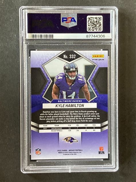 2022 Panini Mosaic NFL Debut Genesis Mosaic Prizm 288 Kyle Hamilton