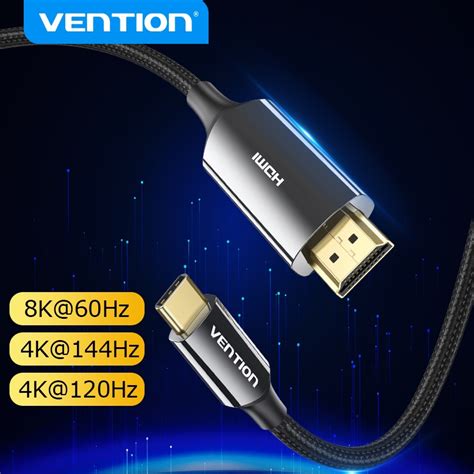 Vention อะแดปเตอร์สายเคเบิ้ล Usb C เป็น Hdmi 8k Type C Hdmi Thunderbolt 3 สําหรับ Macbook