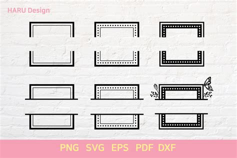 Square Split Graphic By Harudesign · Creative Fabrica