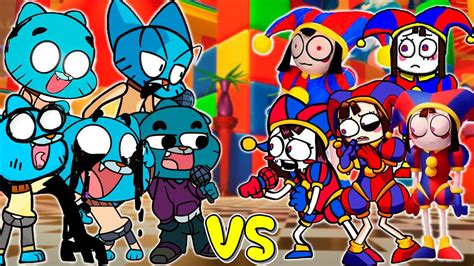 Gumball Vs Amazing Digital Circus All Phases Friday Night Funkin Fnf Mods Youtube