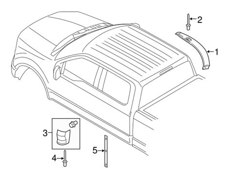 2015 2020 Ford Oem New 2015 2019 Ford F150 F250 Super Duty Right Lower Molding Fl3z 1829076 Ac