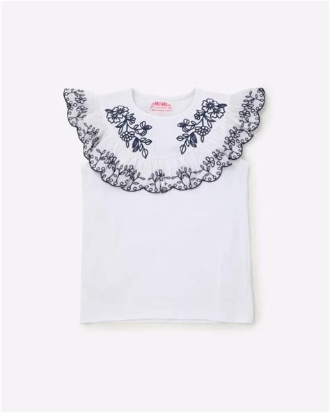 Embroidered Crew Neck T Shirt Jiomart