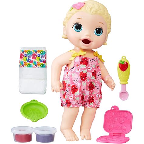 Boneca Hasbro Baby Alive Lanchinhos Lily Menina Loira C Roma