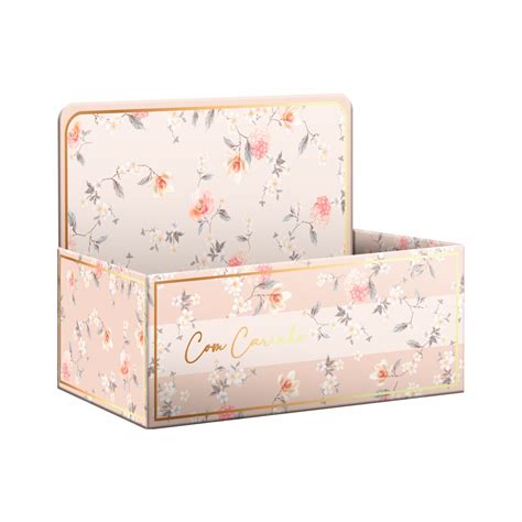 Caixa Display Paola Nude Cia Das Flores