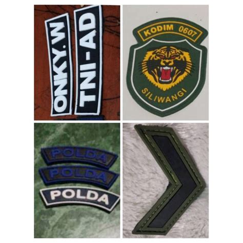 Jual Patch Rubber Atribut Setelan Pdl Tni Ad Kodam Siliwangi Custom