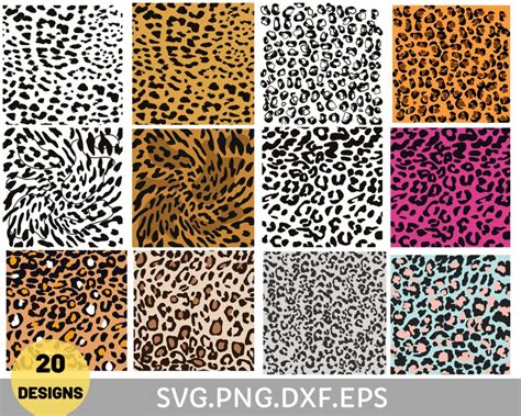 Leopard Print SVG Bundle Leopard Print Svg Cheetah Print Svg For