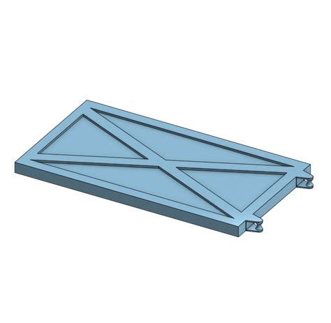 Бесплатный STL файл Раздвижная амбарная дверь 🖼 ・Шаблон для 3D-печати ...