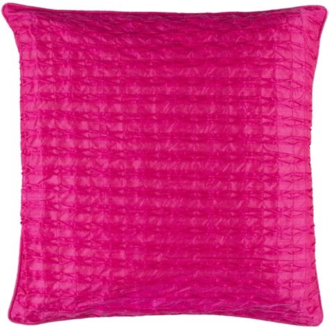 20" Raspberry Pink Checked Pattern Decorative Indoor Square Throw ...